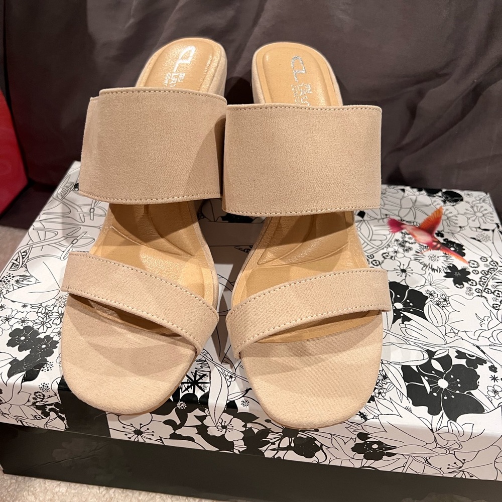 Nude sandals